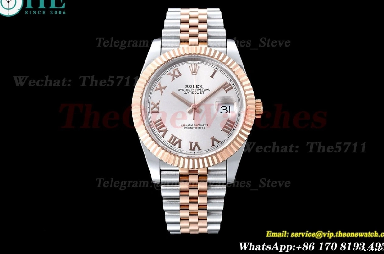 36mm White Rmn SS GMF A2824 RG 126231 Datejust 0502